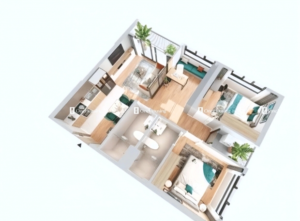 Thiết kế căn hộ 02PN+ The Magnolia Long Biên