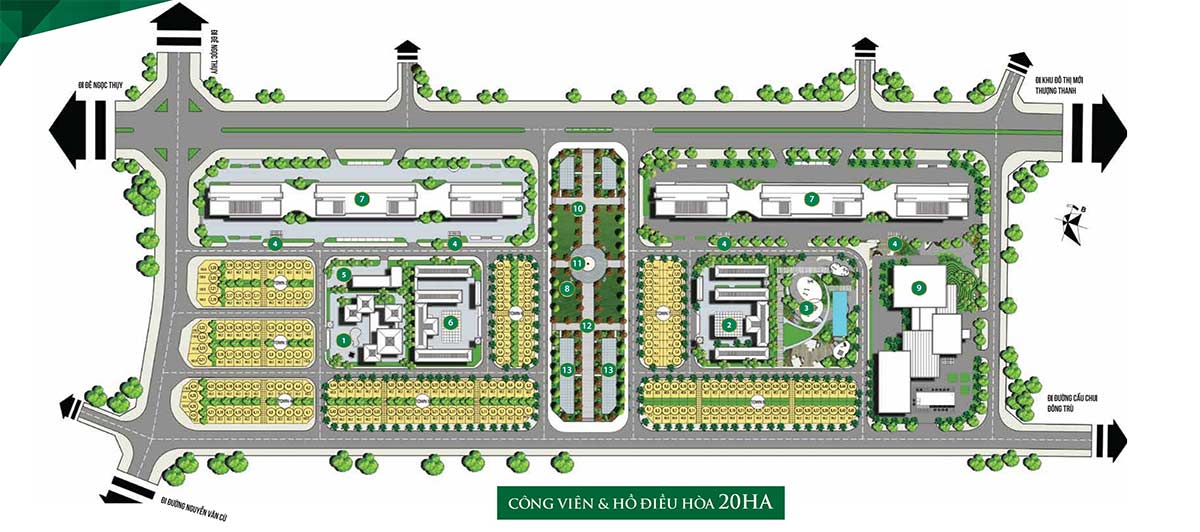 Mặt bằng The Magnolia Long Biên