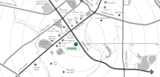 vị trí chung cư eco green city